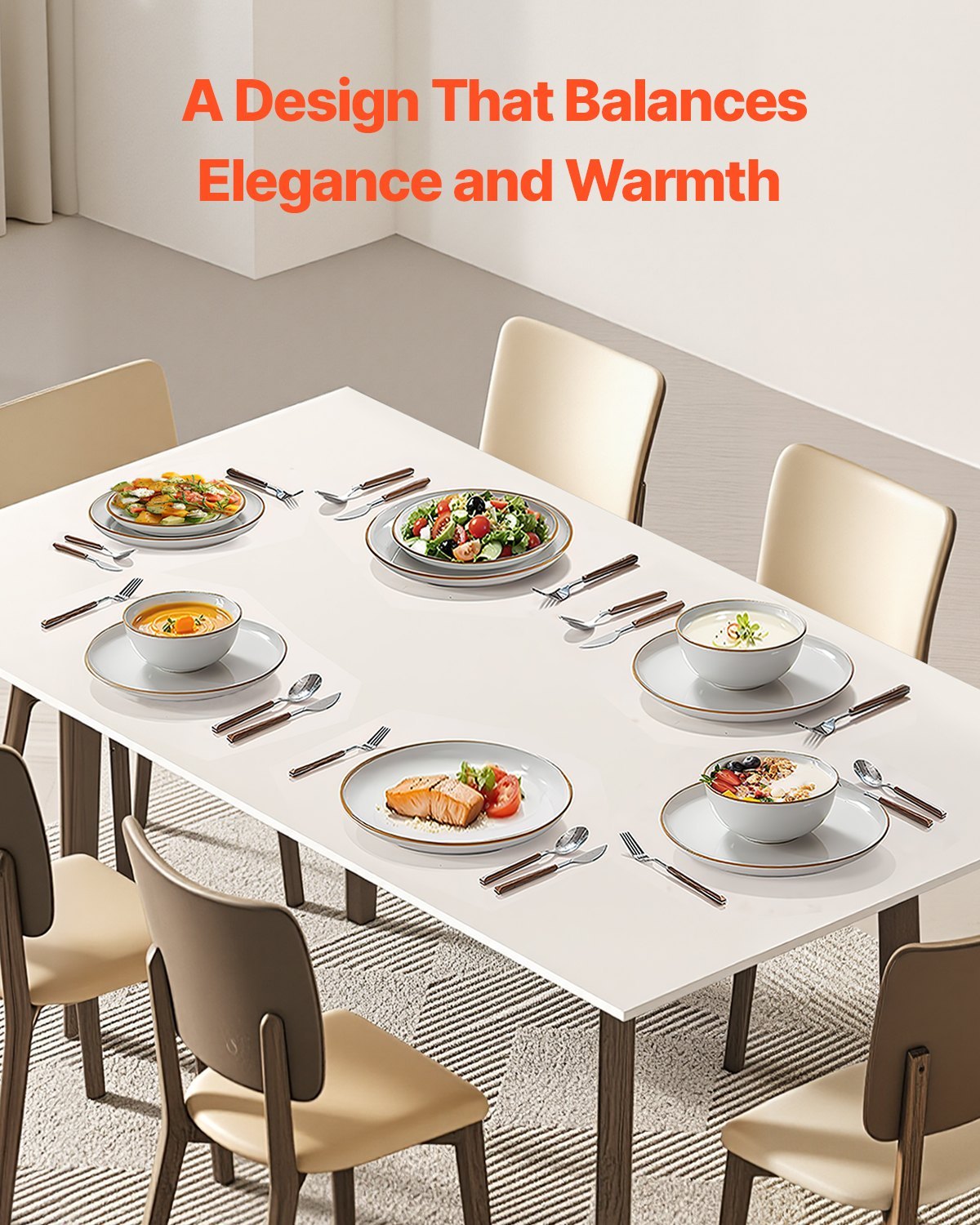 18 PCS Ceramic Dinnerware Set