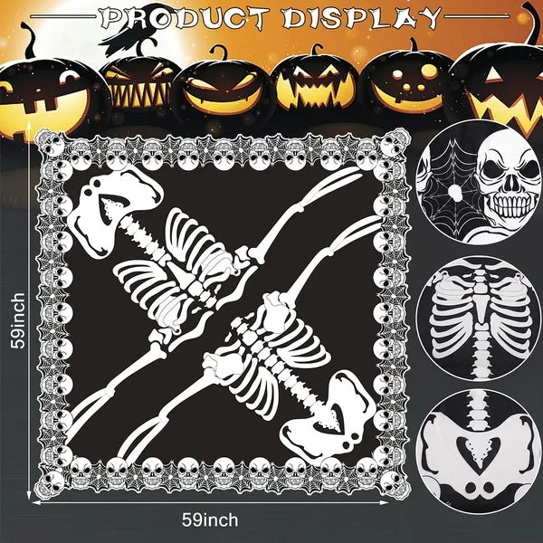 Halloween Skeleton Poncho
