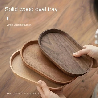 2pcs Wooden Serving Tray
