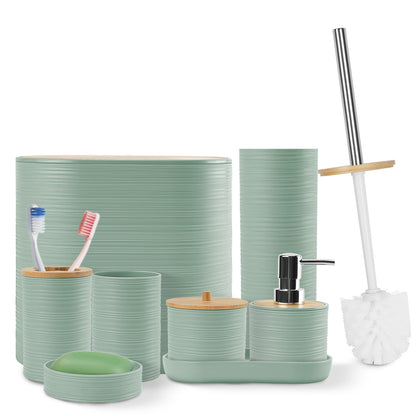 Set Of 8Pcs Bathroom Accessories