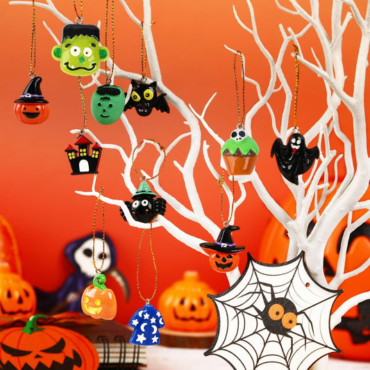 36PCS Mini Resin Halloween Ornaments