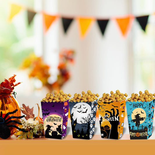 12Pcs Halloween Popcorn Box