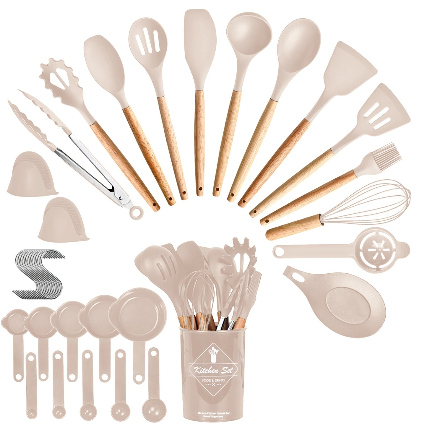 Set Of 35Pcs Kitchen Cooking Utensils