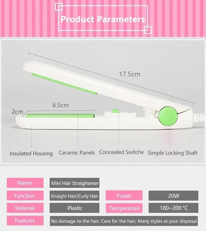 Mini Portable Hair Straightener