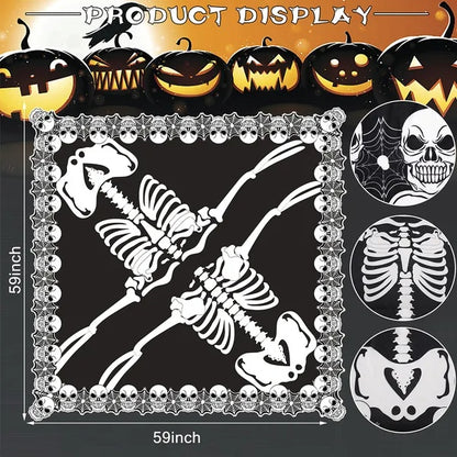 Halloween Skeleton Poncho