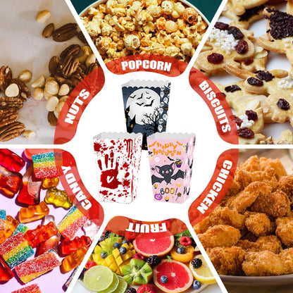 12Pcs Halloween Popcorn Box