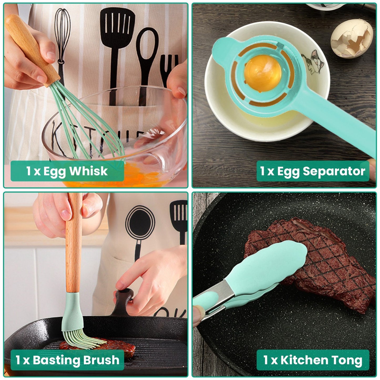 Set Of 35Pcs Kitchen Cooking Utensils