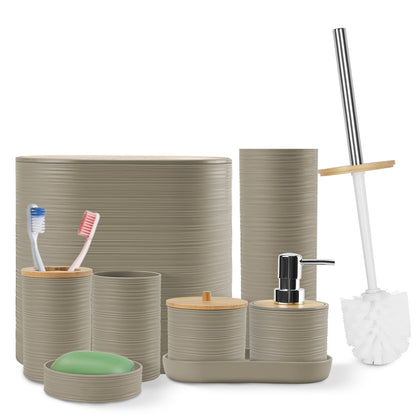 Set Of 8Pcs Bathroom Accessories