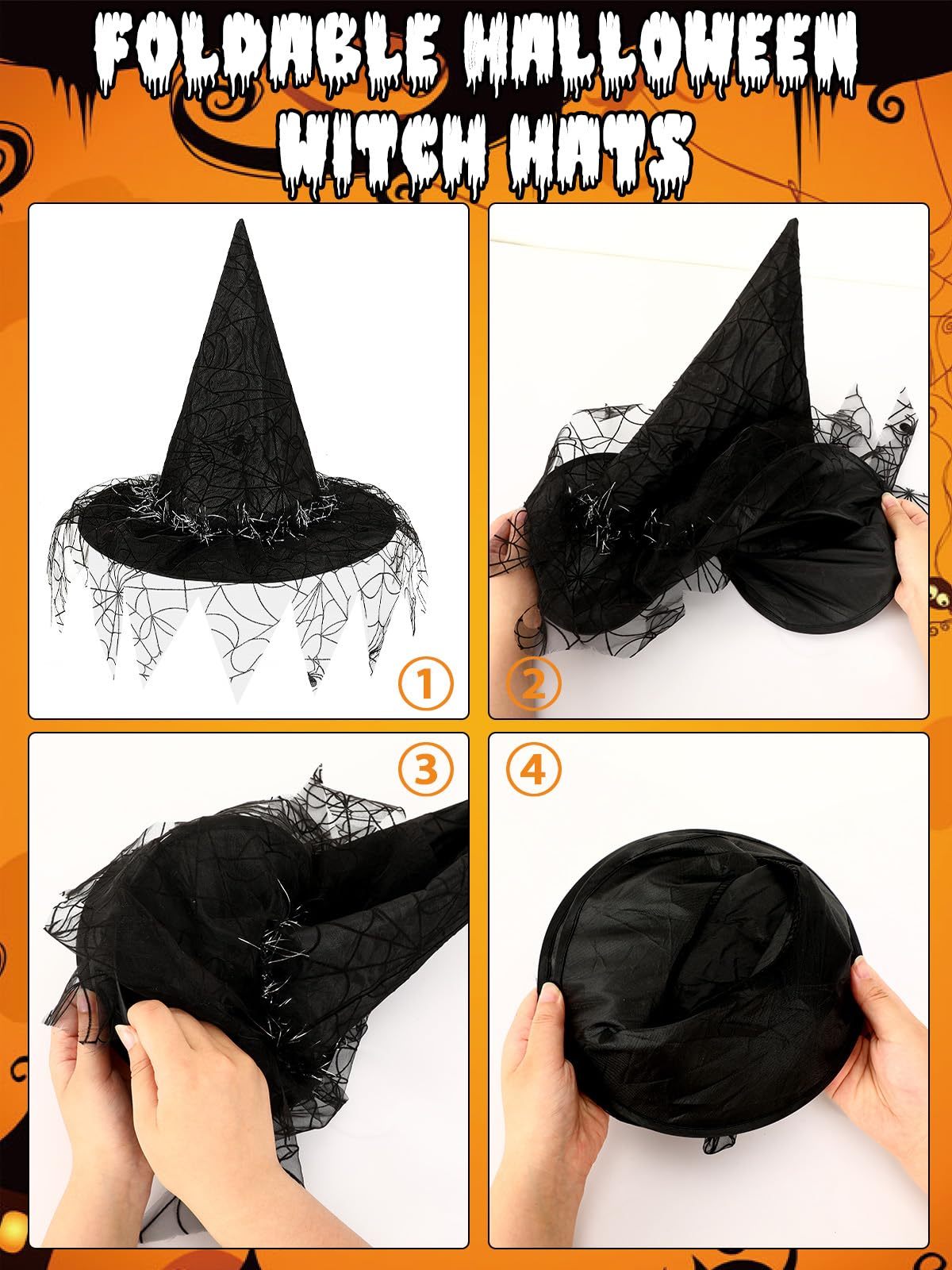 2 Pieces Halloween Hat