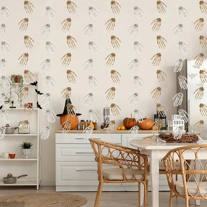 6Pcs Halloween Hand Skeleton Garland